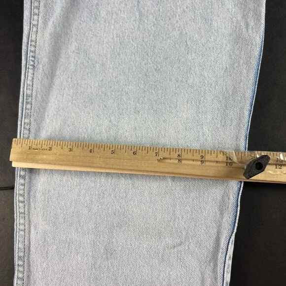 VTG 90s Levi's Silver Tab Jean Men 33x32 Baggy Blue Faded Cotton Denim Tag 33x34